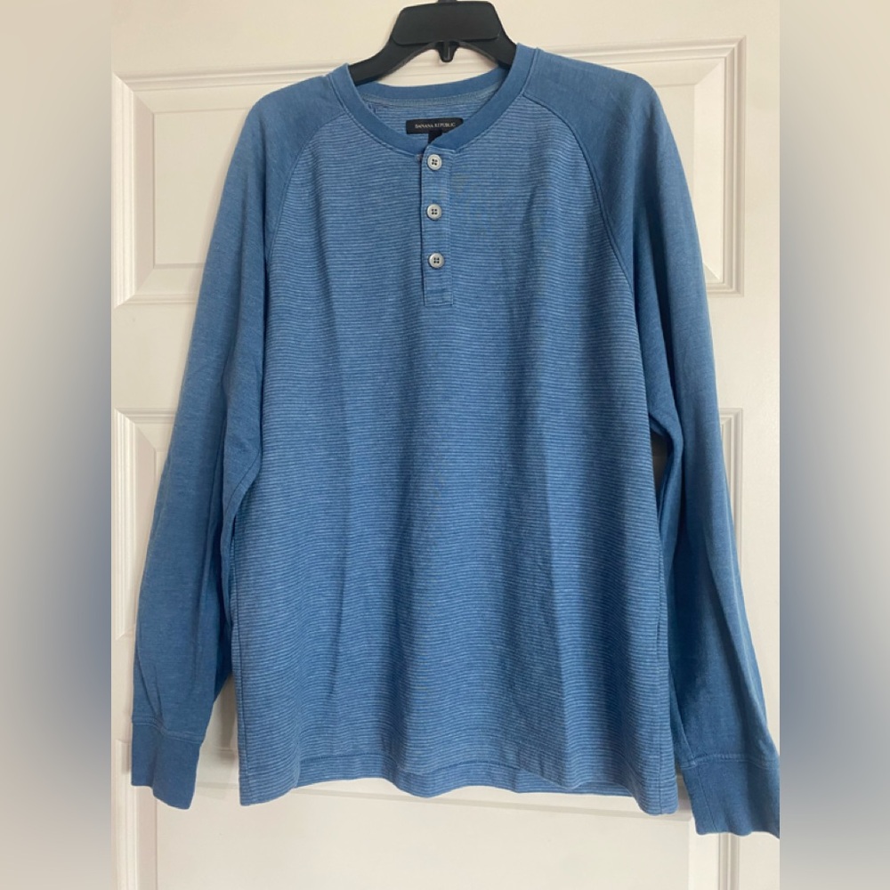 EUC Banana Republic men’s large cotton long sleeve casual shirt